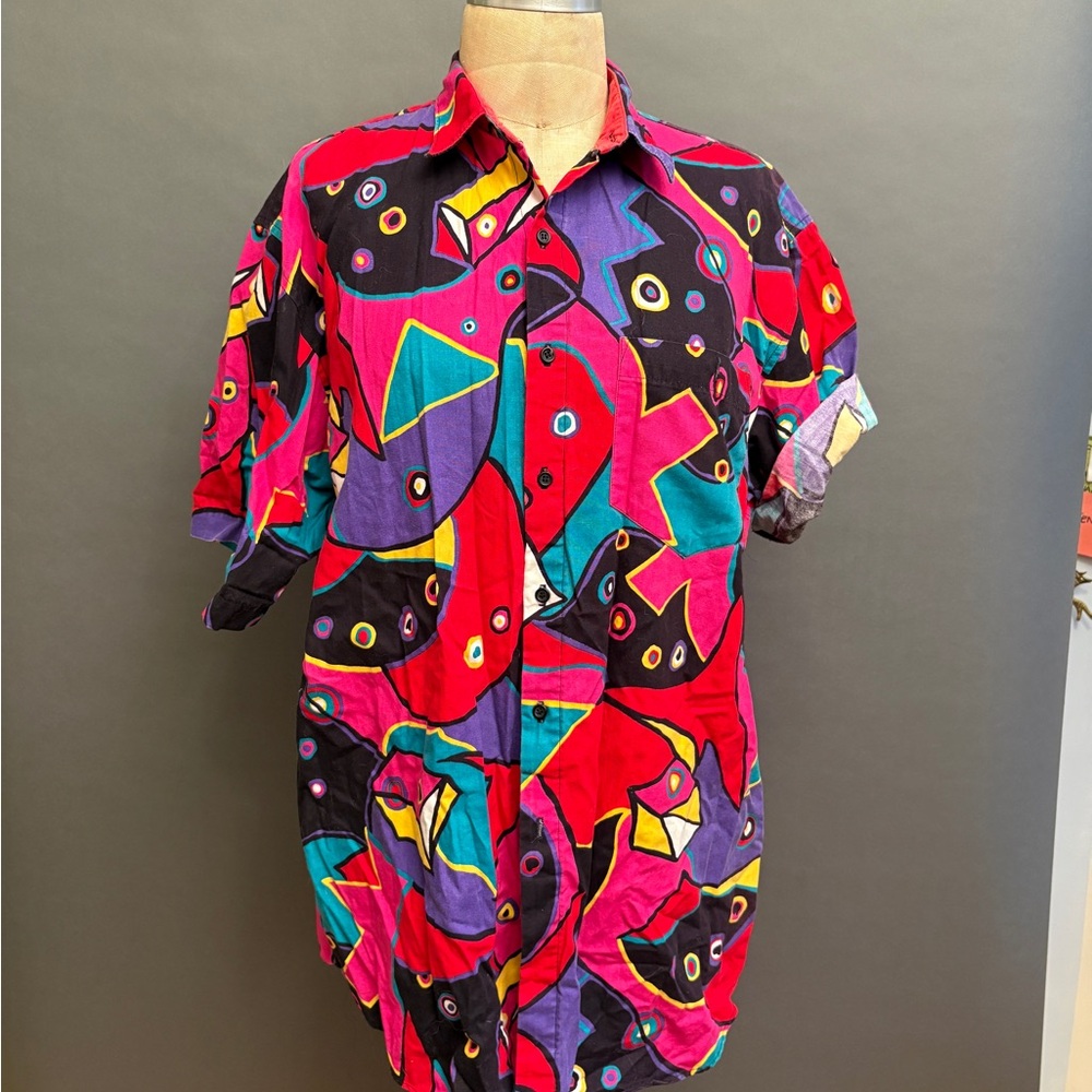 Colorful Abstract Men's Shirt